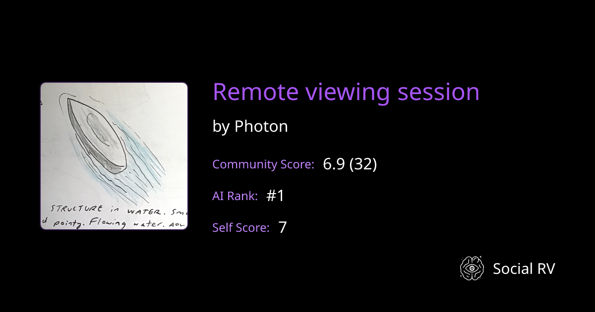 Photon's remote viewing session